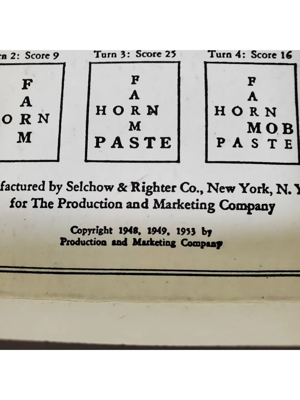 Scrabble Board Game Selchow & Righter Complete Vintage 1948 1953